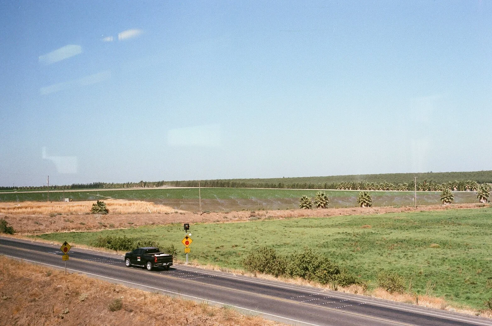 Farmland along a California country road